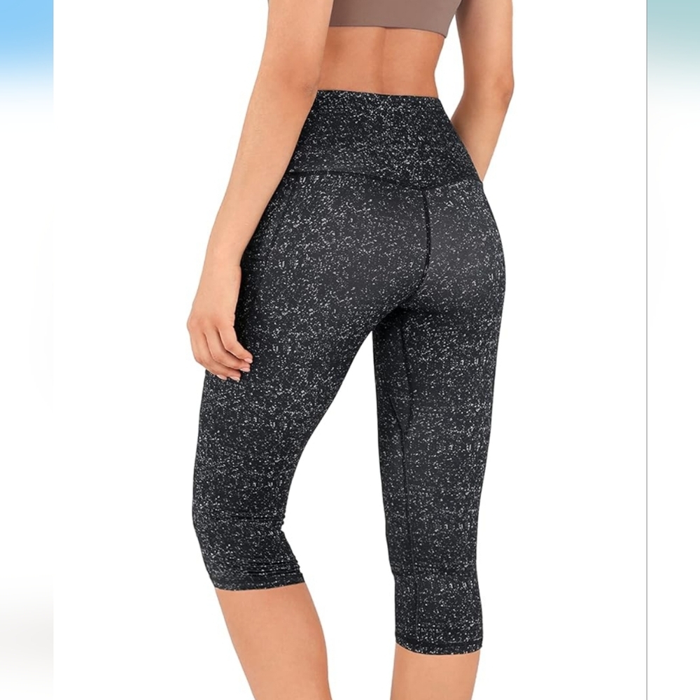 Ododos High Rise Leggings With Pockets - Space Dye Crop